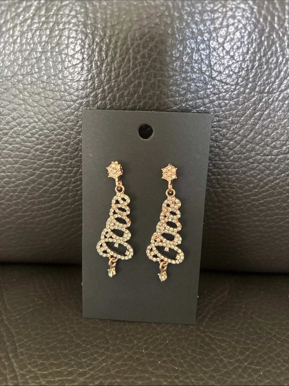 Festive Christmas Tree Drop Earrings - Pick 1 (buy now) - Picture 10 of 12